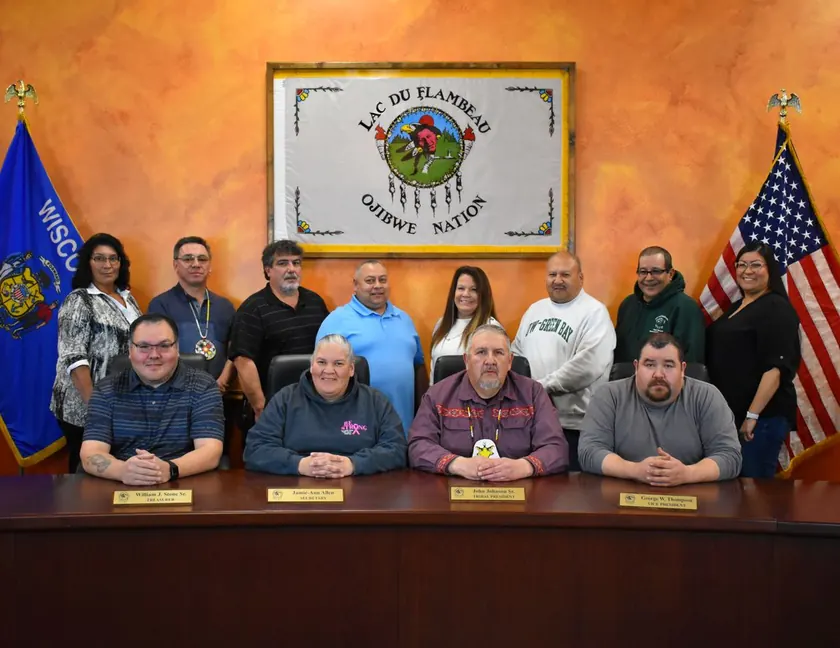 2022 Lac du Flambeau Tribal Council group photograph